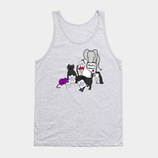 Animals with Biden Harris Campaign Signs Tank Top